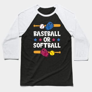 Baseball or Softball Gender Reveal Party Baseball T-Shirt